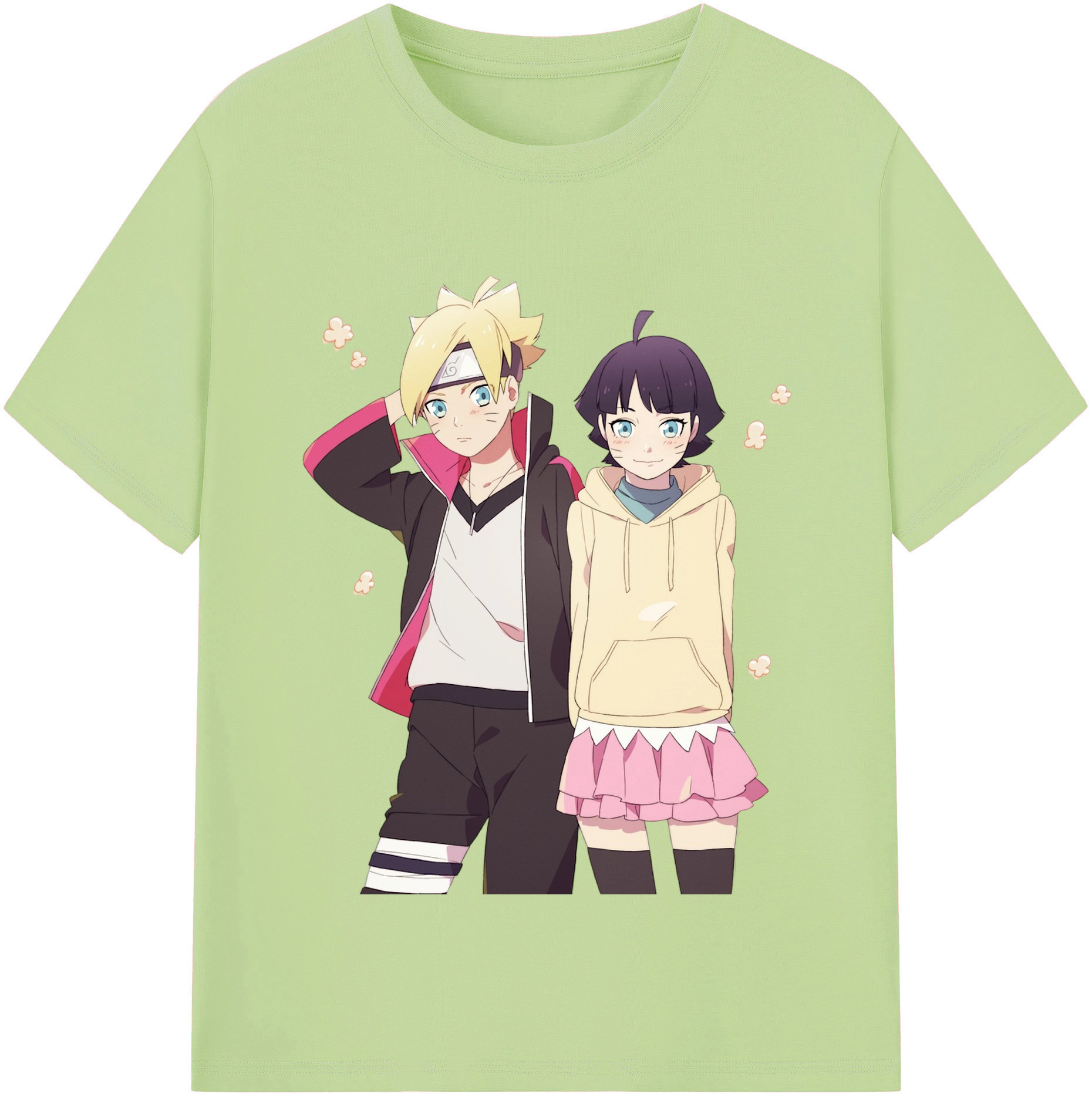 （画像用） NARUTO -ナルト- うずまき ボルト Uzumaki Boruto 綿100％半袖Tシャツ（フロントプリント）